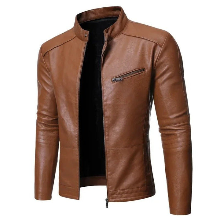Mordelwyn Leather Moto Jacket product image 12