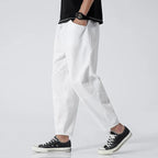 Morvane Linen Trousers (Khaki XS) - | Zavonix