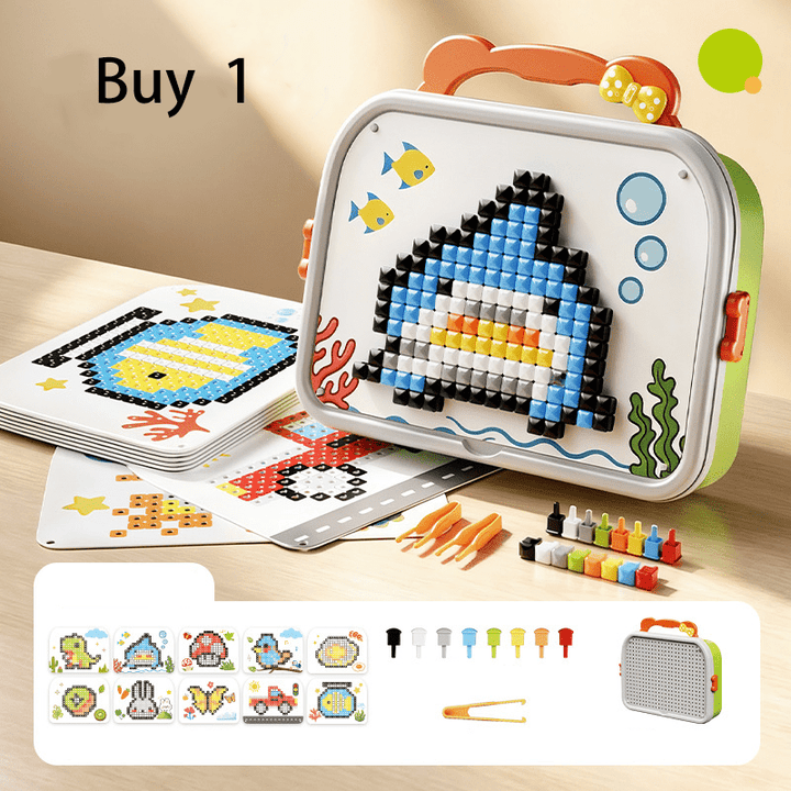 Mushroom Peg Puzzle 492 Colorful Pieces Product Image 01