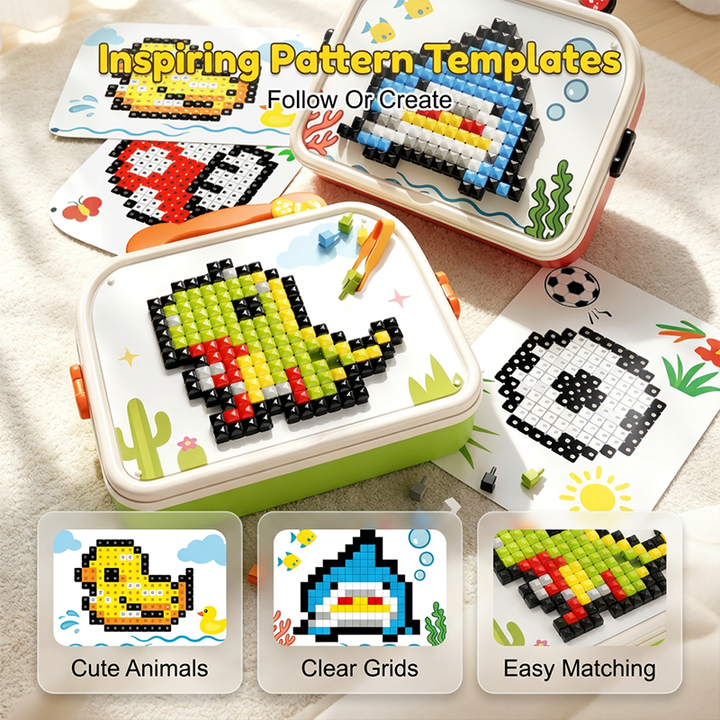 Mushroom Peg Puzzle 492 Colorful Pieces Product Image 05