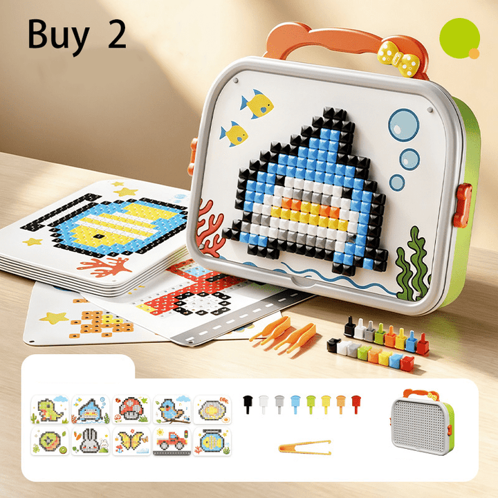 Mushroom Peg Puzzle 492 Colorful Pieces Product Image 08