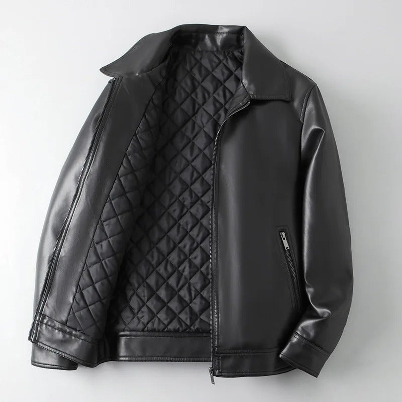 Nalthorven Quilt-Lined Leather Jacket product image 4