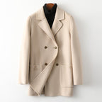 NANCY™ ALPACA COAT (Beige XS) - | Zavonix
