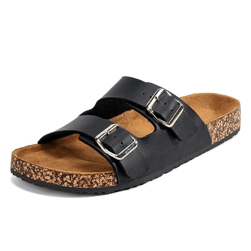 Natura™ Organic Leather Slippers (Brown US 5.5 - 6 / EU 36 - 37) - | Zavonix