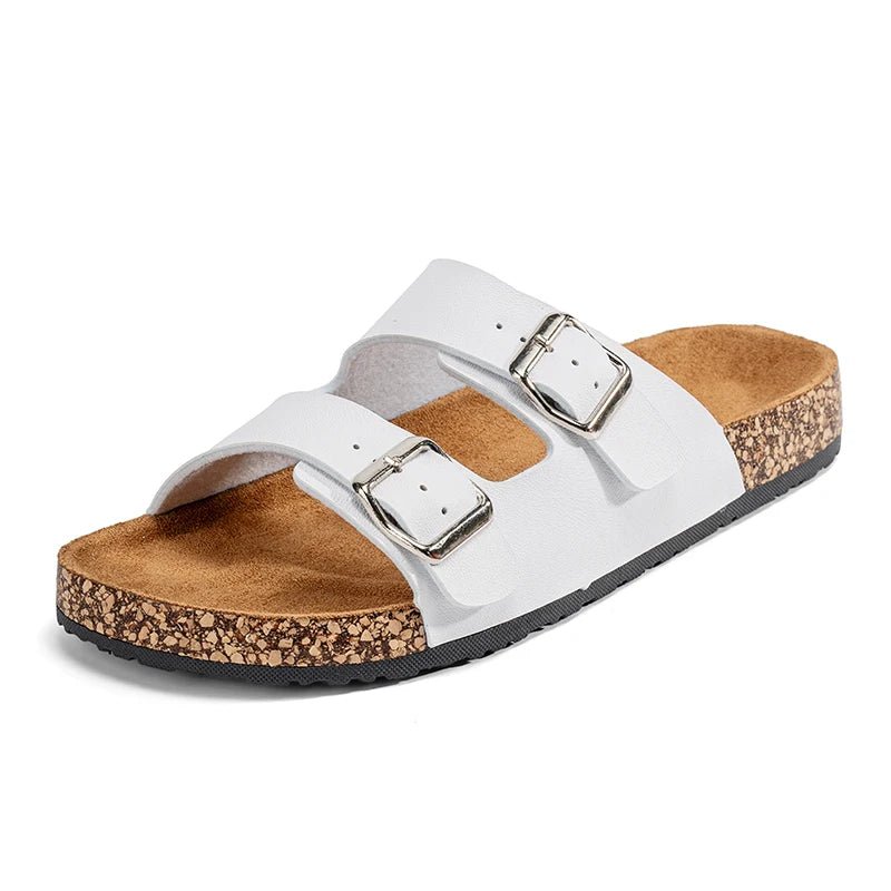 Natura™ Organic Leather Slippers (Brown US 5.5 - 6 / EU 36 - 37) - | Zavonix