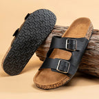 Natura™ Organic Leather Slippers (Brown US 5.5 - 6 / EU 36 - 37) - | Zavonix