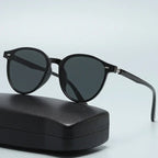 New York Round - Frame Sunglasses (Black - Jaguar ) - Sunglasses | Zavonix