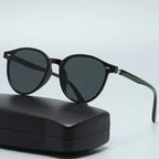 New York Round - Frame Sunglasses (Black ) - Sunglasses | Zavonix