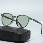 New York Round - Frame Sunglasses (Jade ) - Sunglasses | Zavonix