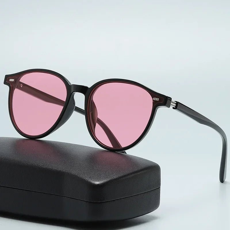 New York Round - Frame Sunglasses (Yellow ) - Sunglasses | Zavonix