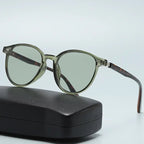 New York Round - Frame Sunglasses (Yellow ) - Sunglasses | Zavonix