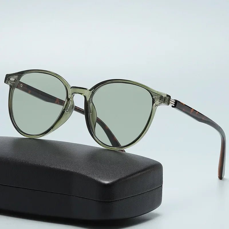 New York Round - Frame Sunglasses (Yellow ) - Sunglasses | Zavonix