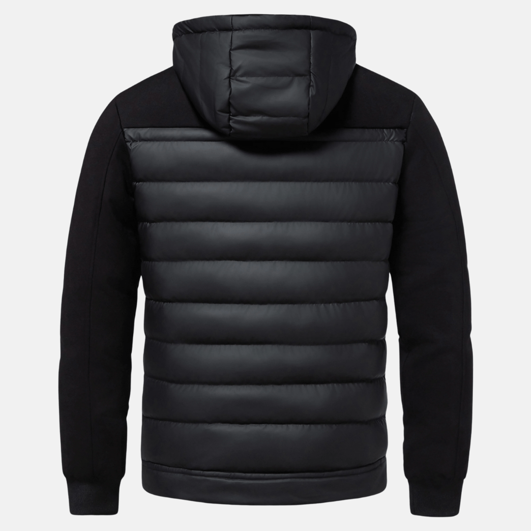 Nico Men's Hooded Jacket | Hybrid Quilted Design 1