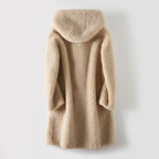 NIVA™ HOODED WOOL JACKET (Beige XS) - | Zavonix