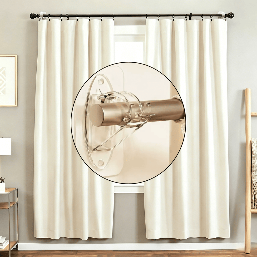 No Drill Adhesive Curtain Rod Brackets Product Image 05