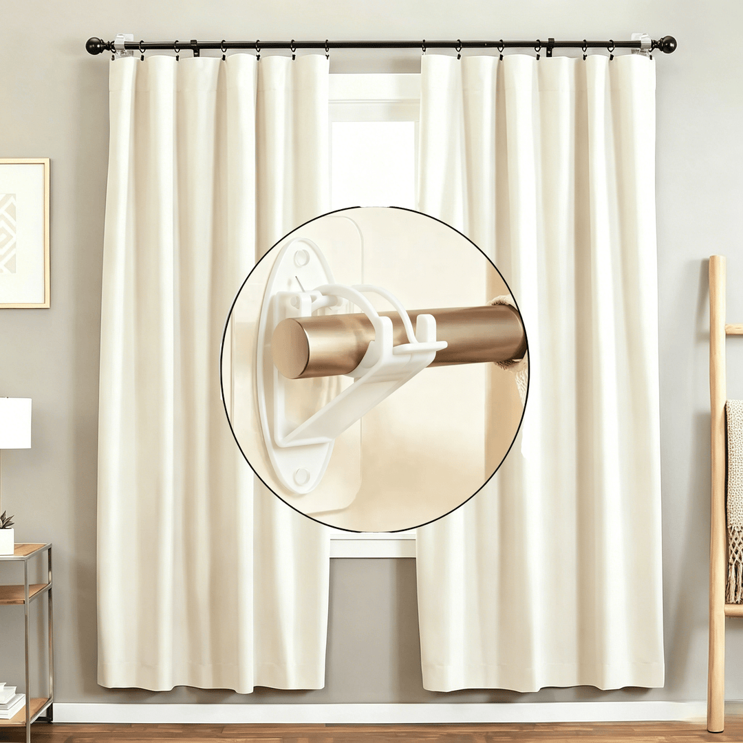 No Drill Adhesive Curtain Rod Brackets Product Image 06