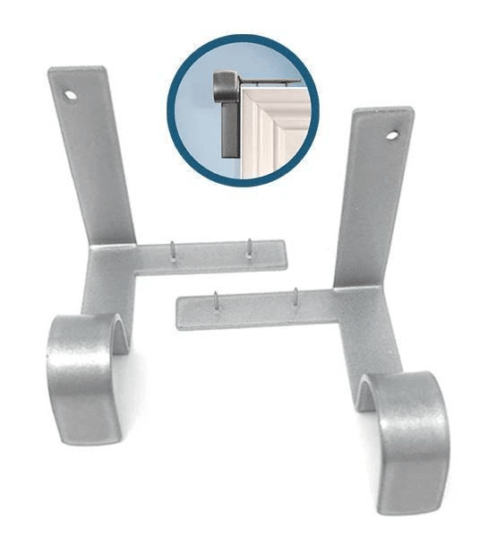 No Drill Curtain Rod Brackets Window Frame Holders Product Image 08