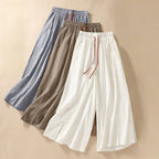 NOA LINEN PANTS (Khaki XS) - | Zavonix