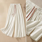 NOA LINEN PANTS (Khaki XS) - | Zavonix