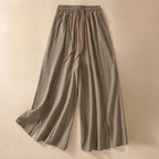 NOA LINEN PANTS (Khaki XS) - | Zavonix