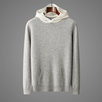 Noamix — Merino Wool Hoodie with Lightweight Warmth and Breathability (Gray - White XS) - | Zavonix
