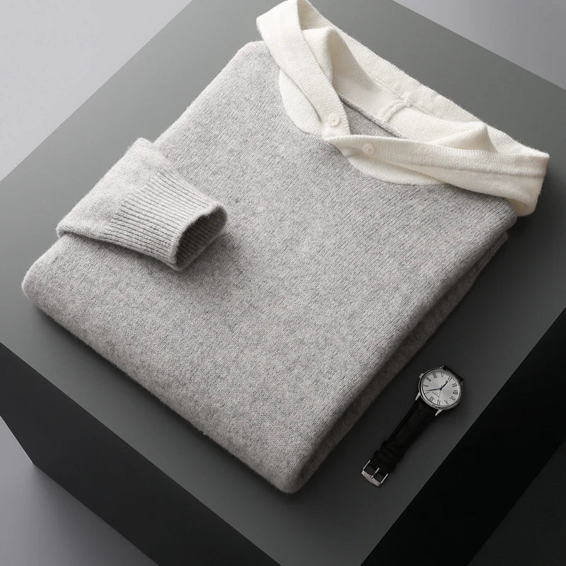 Noamix — Merino Wool Hoodie with Lightweight Warmth and Breathability (Blue XS) - | Zavonix