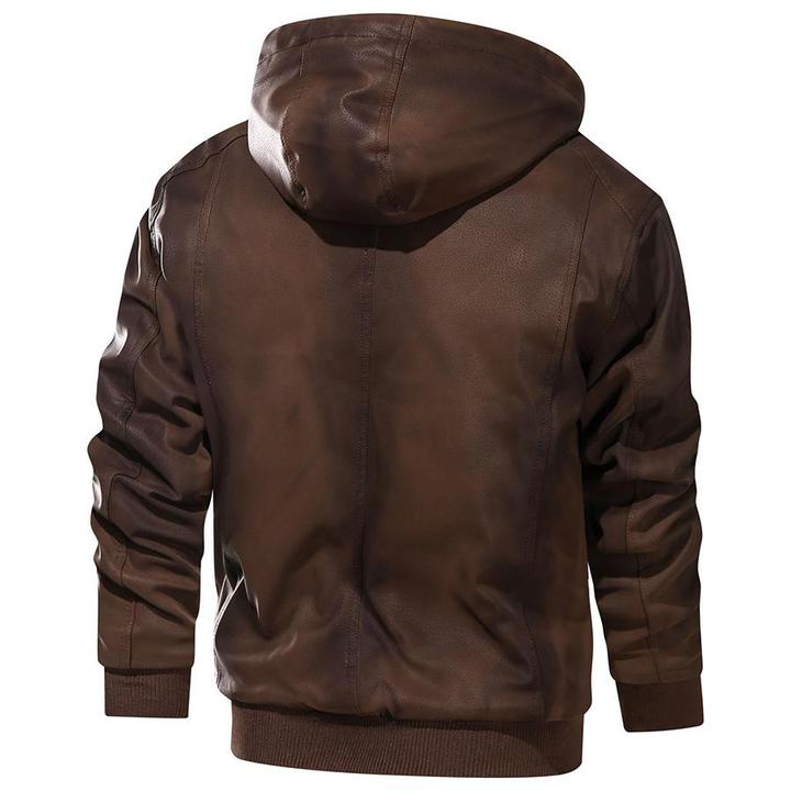 Nocturne - Leather Jacket (Brown S) - Jacket | Zavonix
