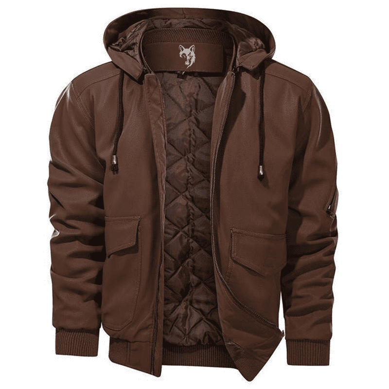 Nocturne - Leather Jacket (Brown S) - Jacket | Zavonix