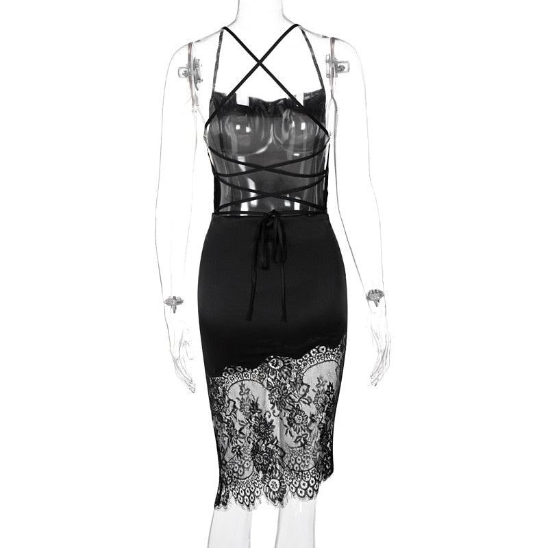 Noelle Lace-Hem Midi Dress product image 8