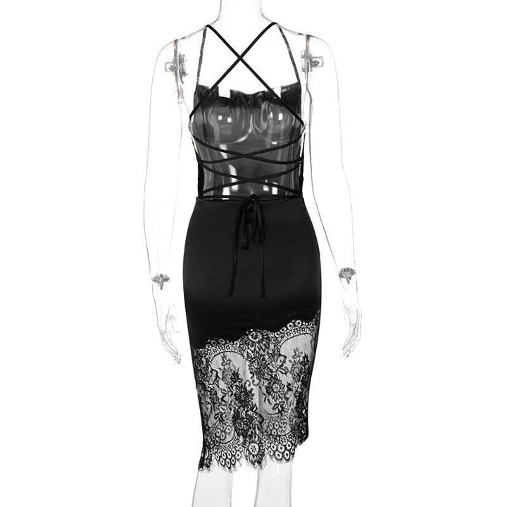 Noelle Lace-Hem Midi Dress product image 8