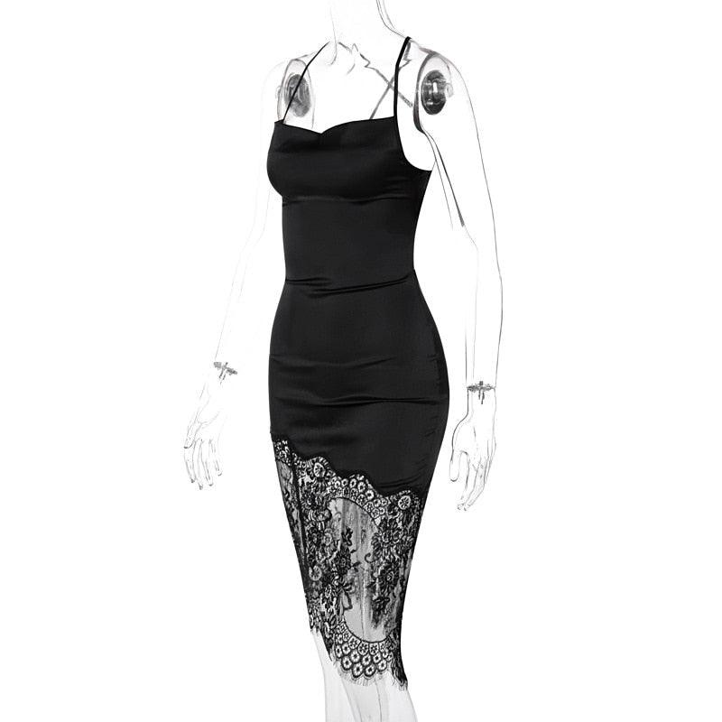 Noelle Lace-Hem Midi Dress product image 9