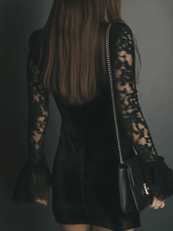 Noirelle Velvet-Look Mini Dress product image 3