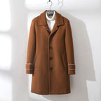 Nolan — Premium Wool Trench Coat with Modern Button Details (Cream S) - | Zavonix