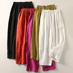 Nolen — Lightweight Linen Pants for Comfortable Warm Weather Wear (White XS) - | Zavonix