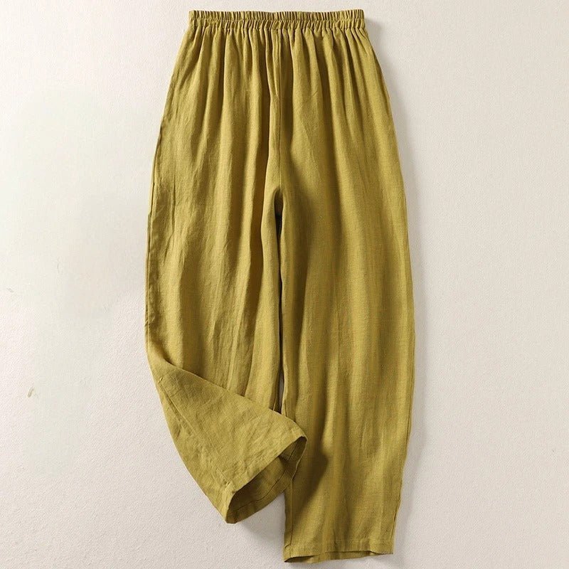 Nolen — Lightweight Linen Pants for Comfortable Warm Weather Wear (White XS) - | Zavonix