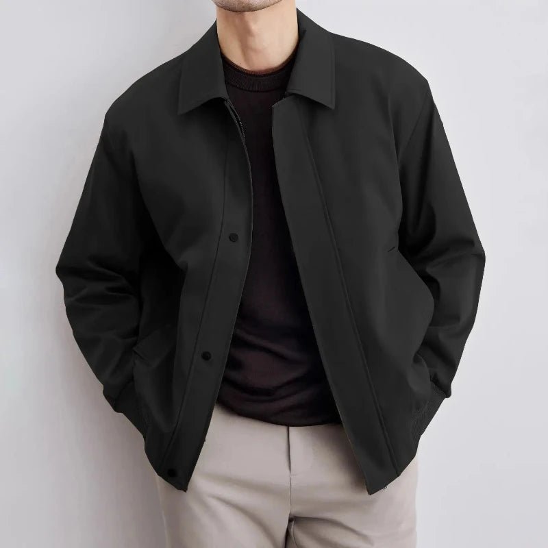 Norla Bomber Jacket — Tailored Fit with Premium Snap Closures (Black S) - | Zavonix