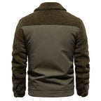 Norla — Insulated Cotton Fleece Jacket with Snap Closures (Green S) - | Zavonix