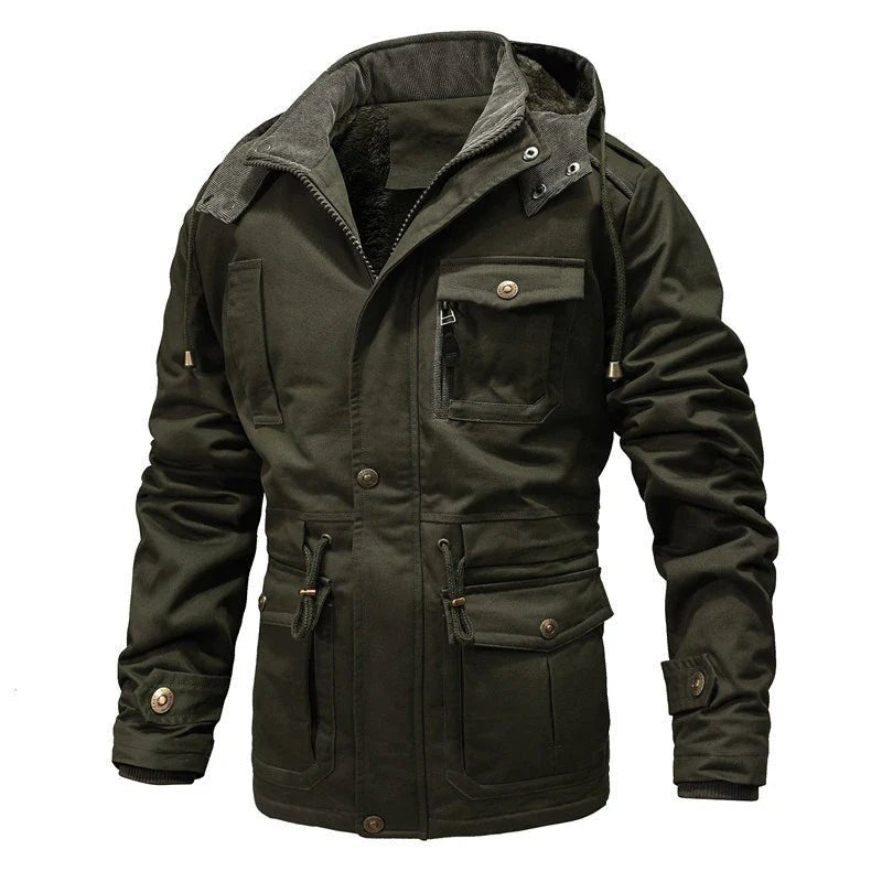 Norla — Insulated Waterproof Winter Jacket with Reflective Warmth (Khaki XS) - | Zavonix