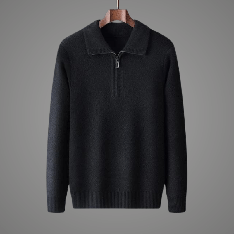Norla — Premium Wool Sweater with Cozy Knit Comfort (Black XS) - | Zavonix
