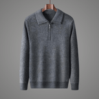 Norla — Premium Wool Sweater with Cozy Knit Comfort (Gray XS) - | Zavonix