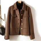 NANCY WOOL COAT (Brown XS) - | Zavonix