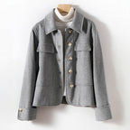 NANCY WOOL COAT (Brown XS) - | Zavonix
