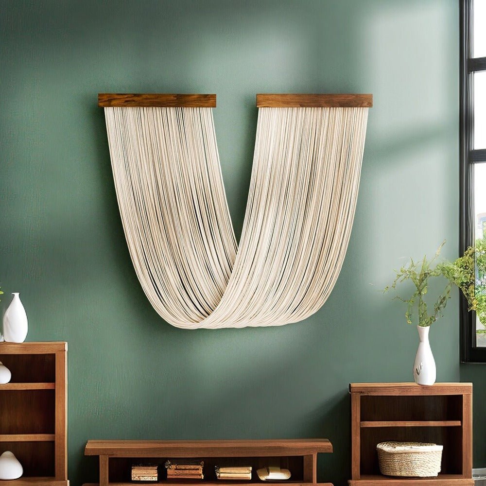 Nordic Textured Wall Tapestry – Handwoven Magnetic Art for Home Décor 0