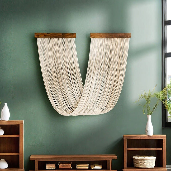 Nordic Textured Wall Tapestry – Handwoven Magnetic Art for Home Décor 0