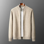 Noren — Premium Cashmere Merino Wool Cardigan with Soft Warmth (Olive S) - | Zavonix