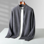Noren — Premium Cashmere Merino Wool Cardigan with Soft Warmth (Beige S) - | Zavonix