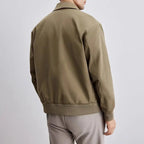 Norla Bomber Jacket — Tailored Fit with Premium Snap Closures (Khaki S) - | Zavonix