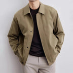 Norla Bomber Jacket — Tailored Fit with Premium Snap Closures (Khaki S) - | Zavonix