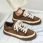 Norla — Classic Suede Sneakers for Breathable Comfort and Durability (Brown 6) - | Zavonix