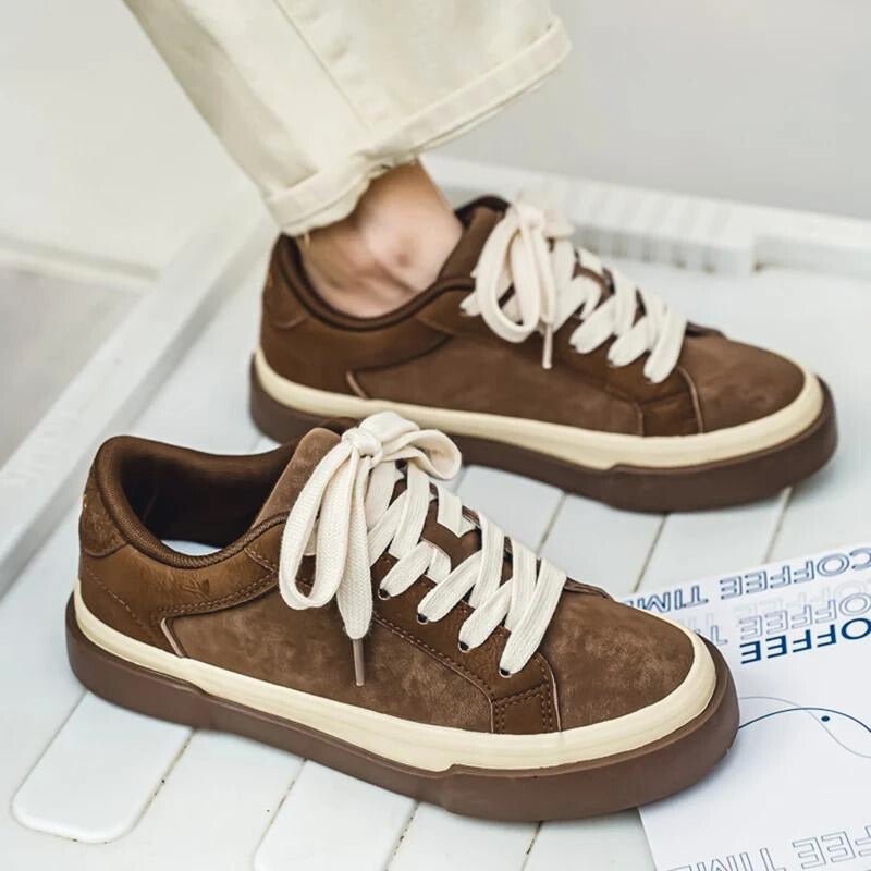 Norla — Classic Suede Sneakers for Breathable Comfort and Durability (Brown 6) - | Zavonix